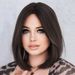 hot selling New wig woman shoulder-length bobo in the middle of shaved face short straight hair chemical fiber head cover_ipsvogv.com