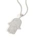 Unisex Hip Hop Hand Of Fatima Necklace Full Zircon Temperament Personality Fashion Pendant Necklace_ipsvogv.com