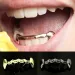 YOUNGX Hip Hop Glossy Tooth Caps Fangs Gold Sier Black Color Bottom Teeth Grillz Braces For Women Men Jewelry Dental_ipsvogv.com