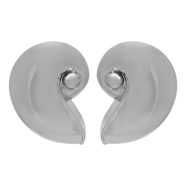 New Ocean Style Conch Alloy Exaggerated Fashion Geometric Shiny Stud Earrings For Women_ipsvogv.com