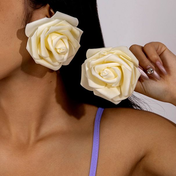Women’s Jewelry Set Fashion Romantic Fashion All Match Colorful Three Dimensional Large Flower Tassel Pendant Earrings Simulation Flower Earrings_ipsvogv.com