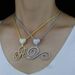 Women's Jewelry - Heart-Shaped Letter Pendant Necklace With 26 Alphabet Options, Trendy Hip Hop Style, Gold & Silver Plated, Adjustable_ipsvogv.com