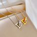 Unisex ring temperament personality minimalist wind furnace real gold necklace female ins clavicle chain_ipsvogv.com