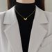 Body 【 Full Titanium Steel 】 Small Tender Bud Personality Extremely Simple Wind Furnace Real Gold Necklace For Women 【 】_ipsvogv.com