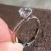 Cao Shi's Classic Six Claw Simple And Elegant Twisted Arm Snowflake Zircon Ring, Wedding Accessories For Women_ipsvogv.com