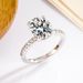 Sterling Silver S925 Moissanite Ring Oval Pigeon Egg 3 Carat Diamond Ring_ipsvogv.com