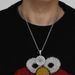 Men And Women's Jewelry Hip Hop Copper Compass Pendant Couple Ins Copper Inlaid Zircon Cross Border Rap Necklace_ipsvogv.com