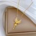 】 Butterfly 【 Fairy Luxury Charm Gorgeous Full Diamond Necklace Women's Versatile Clavicle Titanium Steel Chain 【 】_ipsvogv.com