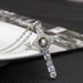 Hot Selling Creative Cross With New Diamond Pendant And Miniature Projection Necklace_ipsvogv.com