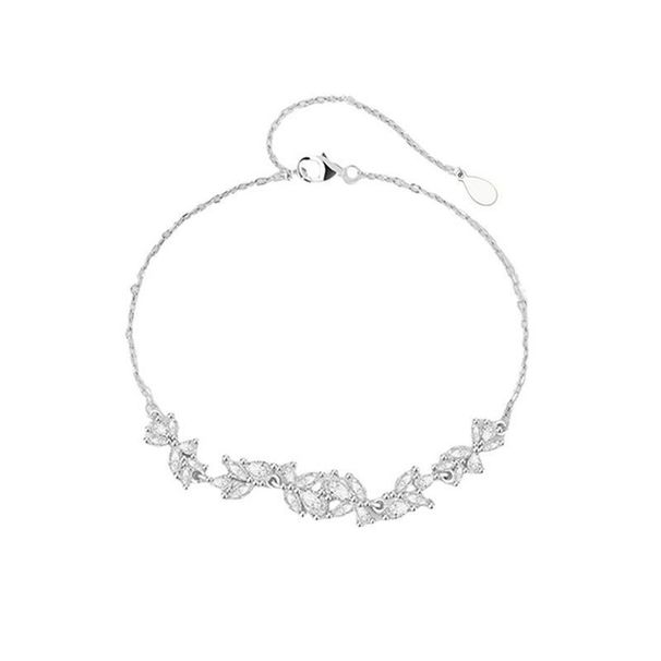 S Pure Silver Witeria Flower Smile Bracelet 2023 Women' Light Luxury Niche Exquiite Handmade New Gift For Bet_ipsvogv.com
