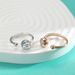 Sterling Silver Movable Adjustment Ring For Women Bubble Open Ring Inlaid With Moissanite Diamond Ring_ipsvogv.com