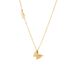 Titanium Steel Colorless Fashion Frosted Butterfly Necklace for Female Minority Design Light Luxury Style Design Collar_ipsvogv.com