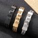 Men's Jewelry Rock And Roll Hip Hop Style Hand Jewelry Creative Street Shooting Curved Woven Titanium Steel Bracelet_ipsvogv.com