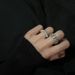Cuban Ri, Female Niche Designer Style, Full Diamond Chain Zircon Openi, Men's And Women's Layered Internet Famous_ipsvogv.com