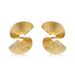 French retro fan earrings for women light luxury niche design high end earrings simple cold style high end earrings_ipsvogv.com