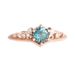 Sanjie 2021 New Fashionable Electroplated Rose Gold Women's Pair Simple And Exquisite Notice Ring Jewelry_ipsvogv.com