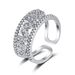 Japanese Korean Rose Gold Hollow Heart Opening Adjustable Women's Fashion And Elegance Index Finger Ring Trendy_ipsvogv.com
