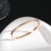 Mantianxing Simple and Fashionable High Grade Titanium Steel Bracelet with Half Ring Diamonds for Women, Personalized_ipsvogv.com