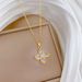 】 Lucky 【 Grass Light Luxury Charm Gorgeous Full Diamond Necklace Women's Versatile Clavicle Titanium Steel Chain 【 】_ipsvogv.com