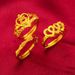 New Ring For Men And Women, Bamboo Knot By Step Rising Jewelry, Plated Ring, Sand Gold_ipsvogv.com