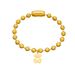 6mm Bead Necklace Simple Love Bear Women's Stainless Steel Bracelet Necklace Versatile Set_ipsvogv.com