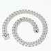 Men’s Jewelry Set Fashion Popular 15mm Diamond Three Row Diamond Full Drill Alloy Men's Necklace Men's Hip Hop Cuban Chain_ipsvogv.com
