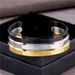 Bracelet 3 Colors Fashionable Simple Titanium Steel Plated Gold C Shaped Open Watch Accessories Bracelet Men_ipsvogv.com