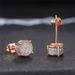 Cao Shi Full Diamond Hip Hop Men's With Micro Inlaid Zircon Electroplated Round Earrings_ipsvogv.com