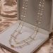 Multi Layer Pearl Glass Necklace Women, Japanese Korean Fashion Long Sweater Chain, Spring And Summer Hundred Matching_ipsvogv.com