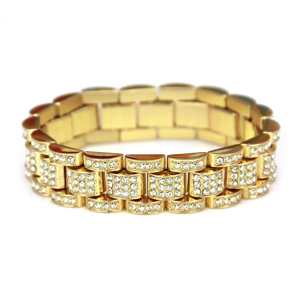 Diamond Hip Hop Style for Men's Trendy Bracelet Jewelry_ipsvogv.com