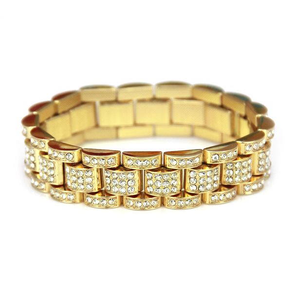 Diamond Hip Hop Style for Men's Trendy Bracelet Jewelry_ipsvogv.com
