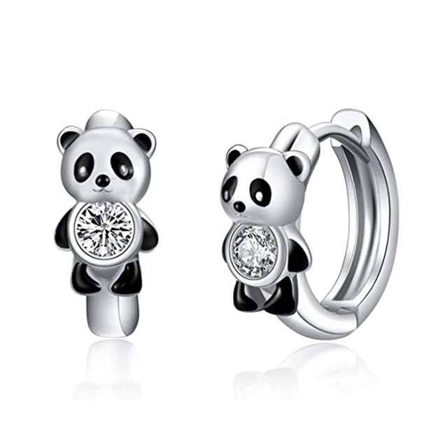 Cao Shimeng Ear Buckle Cute Pangdun Little Panda Summer Style Internet Celebrity New Trendy Earrings_ipsvogv.com