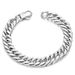 Ins Simple Trendy 11MM Cuban Chain Hip Hop Rap Titanium Steel Men's Versatile Square Buckle Bracelet_ipsvogv.com