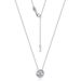 hot Collection Of Dazzling 1ct Moissanite Simple Necklace Female S925 Silver Package Inlaid With Colored Gemstone Clavicle Chain Fashion_ipsvogv.com