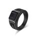 Diamond cross gem titanium steel ring men's personality retro hip hop trendy ring finger jewelry_ipsvogv.com