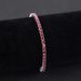 Temperament Pomegranate Red Moissanite Bracelet S925 Sterling Silver Gold Plated Tennis Chain 3/4/5mm Hip Hop Color Bracelet_ipsvogv.com
