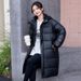 Women's Clothing cotton clothes winter long thickened black and gold cotton clothes loose hooded jacket_ipsvogv.com