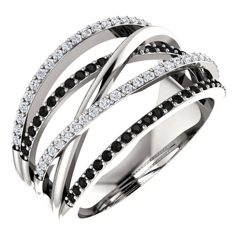 Ring Shining Cross Wedding Engagement Women's Ring_ipsvogv.com