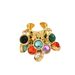 Unisex Niche Light Luxury Style Women's Open Adjustable Ring Personality Inlaid With Colored Gemstone Plain Ring Index Finger Ring_ipsvogv.com