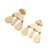 Exaggerated Heavy Craft Niche Water Drop Shape Stud Gold Color Earrings Women Fashion Accessories_ipsvogv.com