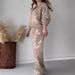 Women's Clothing summer new fashion sequin printed zipper casual sweatshirt two piece set_ipsvogv.com