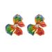 Flower Butterfly Earrings Fashion Earrings High End Color Design Earrings Enamel Color Drop Oil High End Summer New Style Women_ipsvogv.com