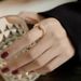 Korean Style Light Luxury Zircon Super Shiny INS Niche Design Square Diamond Minimalist Exquisite Adjustable Open Ring_ipsvogv.com