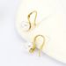 Sterling Silver Plated K Gold Simple Pearl Ear Buckle Earrings Female Niche Design Sense Earrings High Quality Elegant_ipsvogv.com