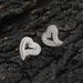 DIY Jewelry Accessories Alloy Inlaid Diamond Gold Studs Flat Head Pins With Heart Earring Backs_ipsvogv.com