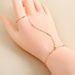 Women’s Jewelry Set Fashion Fashion Jewelry Simple And Versatile Thin Chain Bracelet Elegant Personality Ring Bracelet Integrated Finger Jewelry_ipsvogv.com