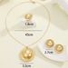 Metal Personality Fashion Geometric For Women, Internet Celebrity Round-in-Round Earrings_ipsvogv.com