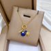 【 】 Plaet Space Rocket Light Luxury Charm Gorgeous Full Diamod Necklace Wome's Versatile Clavicle Titaium Steel_ipsvogv.com