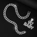 New Hip-hop Style Full Diamond 90BABY Letters Niche Hip Hop Personalized Cuban Men's Necklace_ipsvogv.com