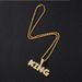 Personalized new KING letter pendant, popular personalized necklace, men's accessories, niche hip hop accessories set_ipsvogv.com
